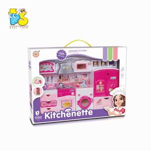 Juegos de Cocina de Dibujos Animados, Juguetes de Casa Rosa para Niñas, Juego de Imitación de Cocina con Música Divertida - Product Image 2