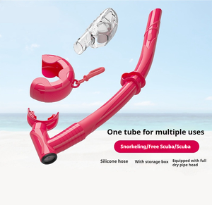 L'Europe et les États-Unis Offres Spéciales un <span class=keywords><strong>tuba</strong></span> en silicone de plongée semi-sec personnalisé pour la natation et la plongée - Product Image 2