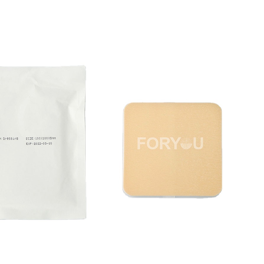 Foryou Medical Professional Medical Silicone Ag Foam Dressing for Wound Care in Medical Level