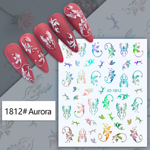 6 Vintage <span class=keywords><strong>Boho</strong></span> Toetem <span class=keywords><strong>Nail</strong></span> Art Stickers 3D Aurora <span class=keywords><strong>Nail</strong></span> Decals Accesorios hechos de papel y plástico - Product Image 4