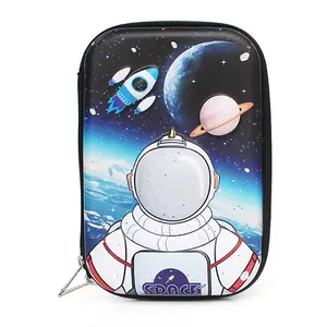 spacecraft astronaut star sky 3D EVA big size cartoon kid school pen case organizer