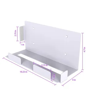 JH-Mech Simple for Playstation 5 PS5 Console Storage Metal Shelf Organizer Wall Mount Holder Wall Bracket Stand Console Bracket