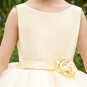 Vestido <span class=keywords><strong>de</strong></span> Princesa <span class=keywords><strong>de</strong></span> Satén para Niña <span class=keywords><strong>de</strong></span> Primera <span class=keywords><strong>Comunión</strong></span>, Fiesta, Boda, Cumpleaños, Blanco - Product Image 5