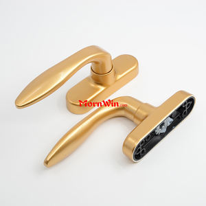 Poignée en aluminium réglable d'accessoires de quincaillerie de fenêtre <span class=keywords><strong>coulissante</strong></span> sur des rosaces carrées - Product Image 4