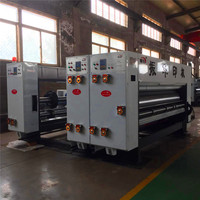 Máquina de Impresión y Ranurado con Alimentación por Cadena YSF-C480-2800, Producción Semiautomática de Cajas de Cartón Corrugado para Embalaje Logístico