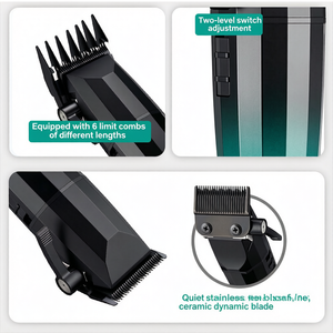 Cortadora de Pelo Profesional para Salón con Pantalla LED, Carga Tipo-C, Recortadora para Barbería, para Afeitar la Cabeza - Product Image 6
