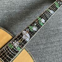 ALL SOLID Professional Performance Guitar Mythical Crane Ebony Fingerboard 20 Fret NO EQ Acoustic Guitar Fast Ship