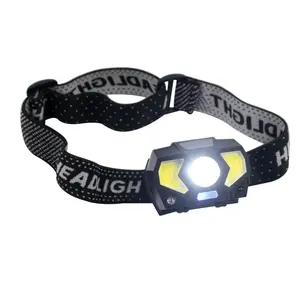 Best Seller Outdoor Camping Waterproof Headlamp Motion Sensor Rechargeable LED Red Warning Flashlight