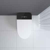 Meilleures ventes, toilettes intelligentes japonaises de haute qualité, noir et blanc, siège allongé moderne, chauffage, chasse d'eau automatique, télécommande, siphon en S