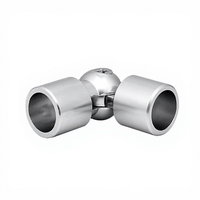 Connecteur de Coude Réglable en Aluminium pour Main Courante d'Escalier, Idéal pour Hôtels et Balcons, Accessoire Facile à Installer