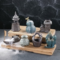 Plat de présentation en céramique Harmony pour sashimi, coupelles à glace sèche, petits pots, petits bocaux, garnitures pour plats, accessoires de photographie créatifs, style japonais