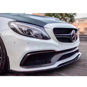 ลิ้นหน้าคาร์บอนไฟเบอร์ทรงสปอร์ต สำหรับรถเบนซ์ C-Class W205 4 ประตู ปี 2015-2021 - Product Image 6