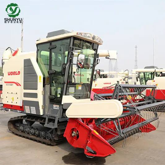 102HP 논 쌀 세계 4LZ-6.0P 결합 수확기 판매 밀 수확 기계 농업 밀 수확 기계 1 행