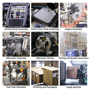 เครื่องกำเนิดไฟฟ้าแบบพกพาเงียบอินเวอร์เตอร์5Kw 5Kva แดงผลิตในประเทศจีน
