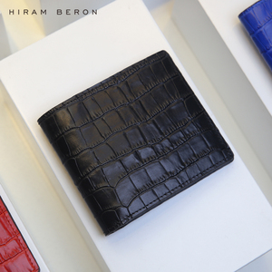 <span class=keywords><strong>Hiram</strong></span>-cartera de cuero italiano para hombre, tarjetero personalizado de alta calidad - Product Image 1