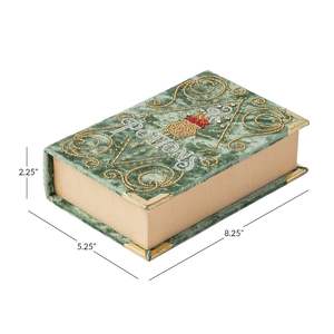 Caja de Joyería de Terciopelo, Caja de Regalo con Lentejuelas y Adornos Hechos a Mano, Caja de Lujo para Colgantes, Anillos y Fotos - Product Image 5