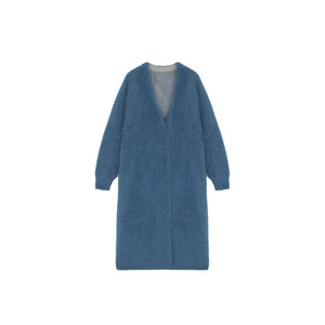 Fábrica Outono Inverno Senhoras Slouchy Longo <span class=keywords><strong>Fuzzy</strong></span> Cardigans Em Branco Cozy Maxi Casaco Aberto Frente Camisolas De Malha Mulheres - Product Image 6