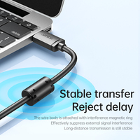 Câble USB AM T portable mini 1,5 m 2.0 en cuivre pur à charge rapide avec blindage en PVC tressé pour imprimantes, appareils photo, ordinateurs, scanners