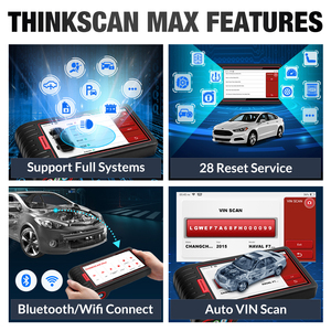 ThinkScan Max 2 OBD2 escáner profesional Función de Sistema completo herramienta de diagnóstico de coche de Control bidireccional - Product Image 4