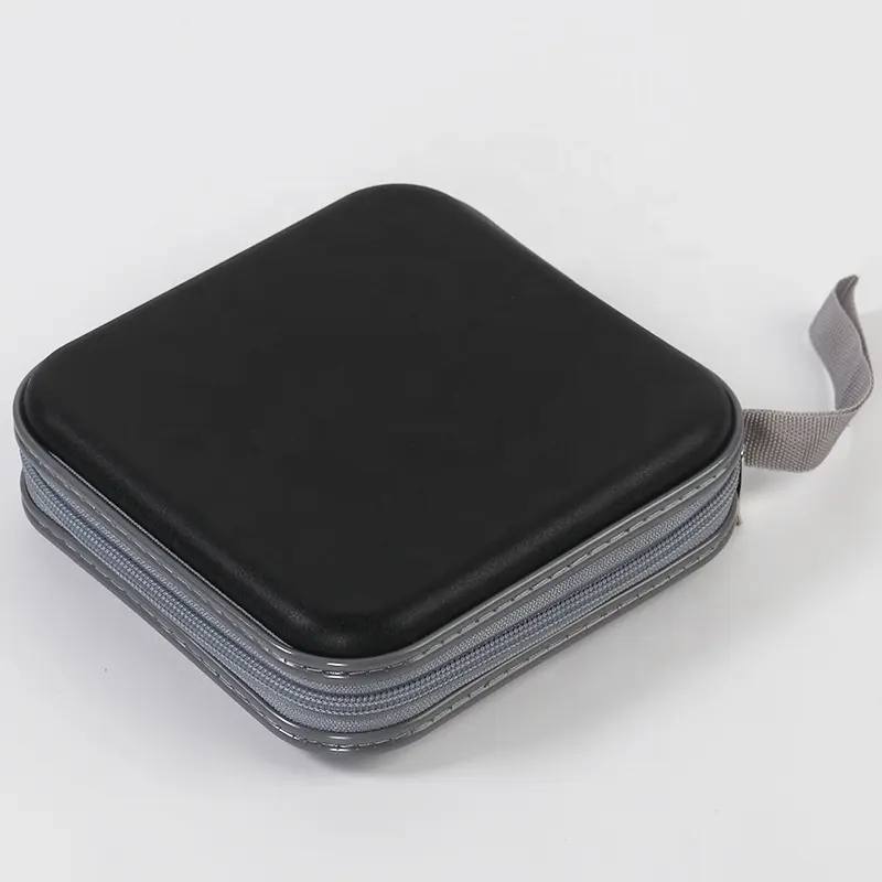 Album Box Portable CD Case Protector Travel Zipper Disc Storage Bag Plastic DVD Wallet 40cd Bags