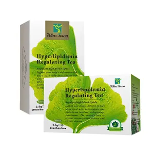 Thé régulateur d'hyperlipidémie Winstown Ginkgo Biloba Ganoderma à base de plantes bio naturel détox santé thé de beauté nourrissant