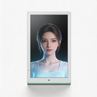 Pantalla Digital de Recepción con IA, Pantalla Táctil de 15.6 Pulgadas, Señalización Digital con Reconocimiento Facial e Interacción por Voz para Bancos y Museos