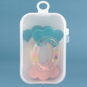 Estuche Portátil SUNSHING para Mordedores de Bebé, Caja de Juguetes para Masticar para Recién Nacidos, Estuche de Plástico de Grado Alimenticio para Encías de Bebés, Contenedor de Almacenamiento para Juguetes de Dentición - Product Image 1