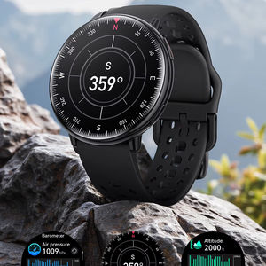 DF HD21 Outdoor AMOLED Screen GPS Compass Thin Curved Body <b>Smartwatch</b> <b>NFC</b> Multi-Sport Mode Health Monitoring BT Call <b>Smartwatch</b> - Product Image 1