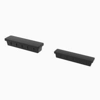 Panneaux de clôture à lames soudées en aluminium noir thermolaqué pour extérieur, jardin, intimité, antirouille, 6 pieds x 5 pieds, accessoire