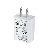 Cargador de Teléfono Móvil USB-C de 10W 5V/2A con Certificación Dingfeng/FCC/CUL/DOE6, Protección Contra Sobrecarga para Suministro de Energía Seguro, EE. UU.