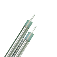 Halbstarres HF-Koaxialkabel | BingCryoCoax-034-SBC/SS | Außen leiter aus rostfreiem Stahl Versilberter Beryllium-Kupfer leiter