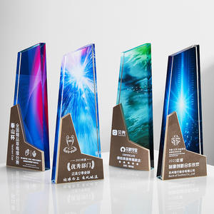 Toptan renk baskılı kupa ödülü tasarım kristal kupa kurumsal çalışanlar ödülleri kupa - Product Image 1