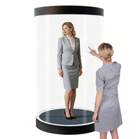 Cilindro de Visualización Holográfica 3D con Asistente Virtual IA, Proyector 4K UHD de 360 Grados para Marketing de Marcas de Lujo