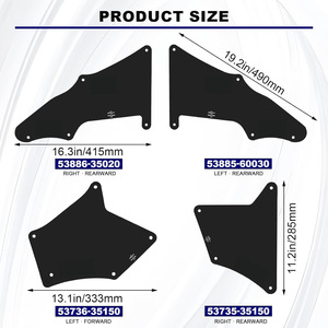 Guardabarros Delanteros y Revestimientos de Guardabarros 53886-35020 para Toyota Prado, Piezas de Repuesto para Carrocería - Product Image 4
