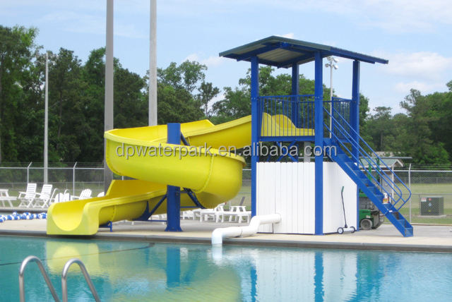 Waterpark Used Fiberglass Water Slide Sections For Sale Above