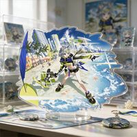 Plaque acrylique Arknights, décoration de bureau, personnage Pramanix the Prerita, modèle de figurine debout, porte-clés, cadeau de collection pour fans