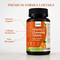 Comprimés de vitamines quotidiennes pour adultes végétaliens avec vitamine D3