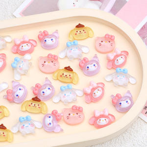 Novedad: Figuras de Resina de Animales Adorables y Ecológicas, Accesorios Decorativos DIY con Múltiples Estilos, Mini Charms Variados - Product Image 3