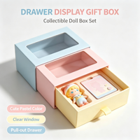 Boîte cadeau en papier avec fenêtre personnalisée pour jouets, ornements et emballages cadeaux