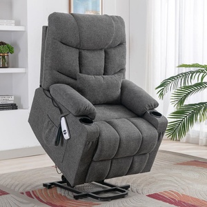 Moderne Ergonomische Trillingen Warmte <span class=keywords><strong>Massage</strong></span> Lounge Stoel Usb Oplaadmogelijkheden Elektrische Schommelfunctie Stof Woonkamer Gebruik - Product Image 2