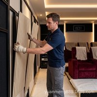 Panneau acoustique pour studio, mur insonorisé, isolation acoustique en bois massif, matériau de réduction du bruit