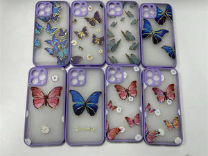 Funda de Teléfono Personalizada con Estampado en Caliente, Chapada en Oro, de TPU Ecológico, Resistente a Golpes y al Agua para // Modelos Compatibles - Product Image 2