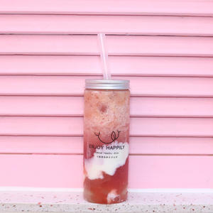 400ml 500ml Vacío Claro 12oz Envases de bebidas Botellas de jugo de plástico con tapas para jugo Batidos Té Leche - Product Image 5