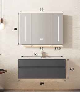 Phòng tắm khác thường vanities 40 phòng tắm Vanity phòng tắm màu xám đen Vanity phòng tắm Vanity - Product Image 1