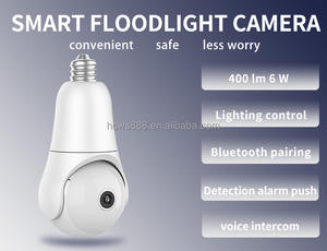 Icsee Ampul Işık Kamerası WiFi PTZ Projektörlü Kamera, Yapay Zeka Hareket Algılama Özellikli Ev Güvenlik CMOS Sensörlü Gece Görüşlü İç Mekan Kullanımı - Product Image 6