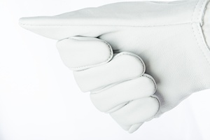 Di alta qualità bianco manica lunga sfoderata in pelle di capra guanti apicoltore per il lavoro - Product Image 5
