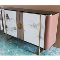 Commode murale blanche à 9 tiroirs en bois pour chambre et salon