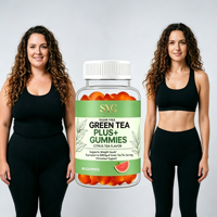 Gummies OEM au thé vert pour brûleur de graisse et antioxydant avec cétone de framboise, marque privée, vente en gros, source d'exportation