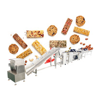 Ligne de production de barres de muesli à grains entièrement automatique HNOC Ligne de production de barres protéinées Machine de coupe de barres de millet soufflé