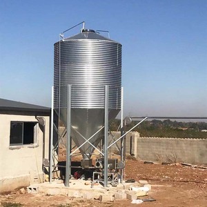 Silo de Alimentación para Pollos y Ganado de 3t, 5t, 10t, 20t, Silo de Alimentación de Acero Personalizado de Pequeño Volumen para Granjas Avícolas - Product Image 5